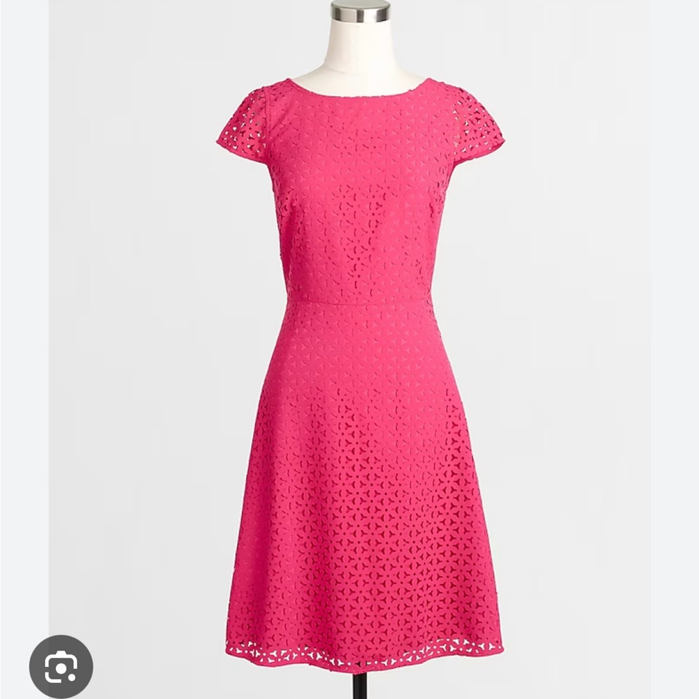 J Crew Pink Lace Dress